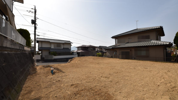 廿日市市福面2丁目注文住宅用土地の現地写真