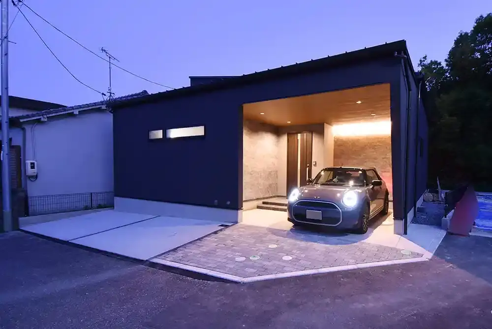 東区中山西「平屋モデルハウス」の外観