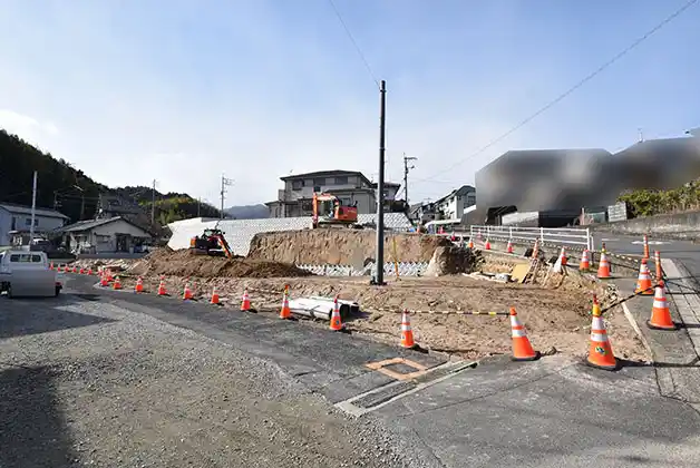 現地2※造成工事中　12月26日撮影